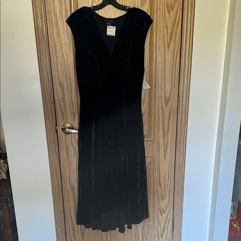 Mirage Black High Low Dress